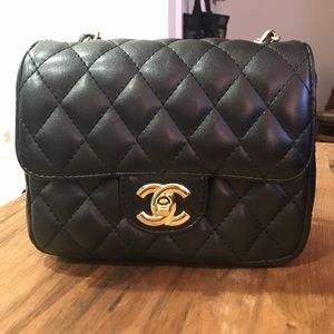 Chanel leather mini flap bag